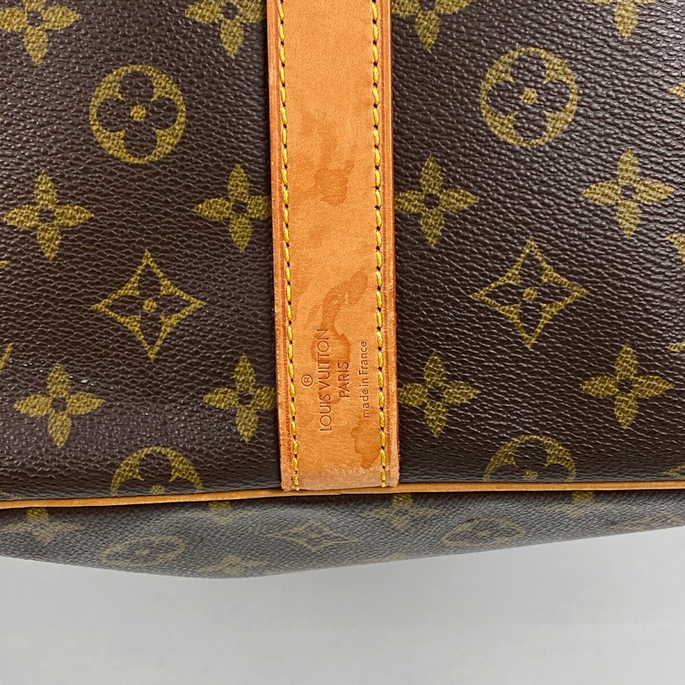 Louis Vuitton Travel Bag Bandouliere Monogram Brown Keepall Boston - Picture 3 of 7